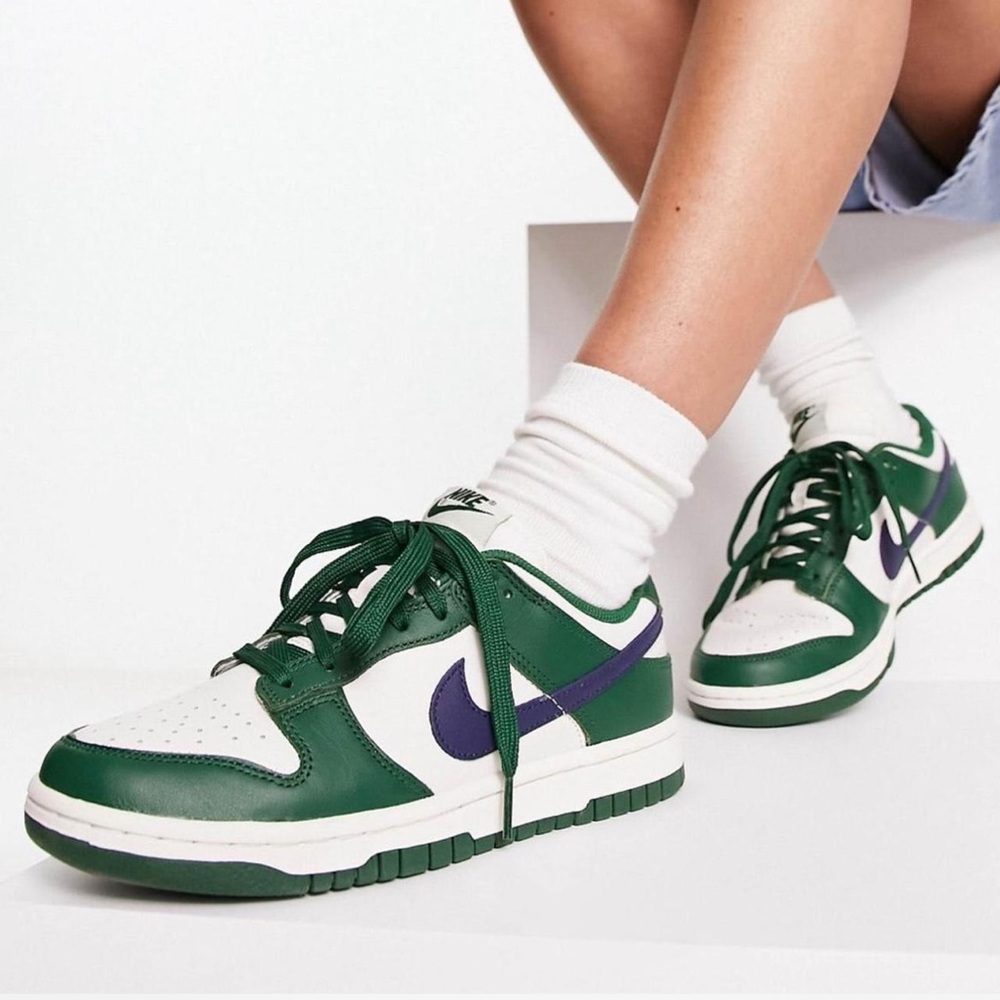 Green Nike dunks